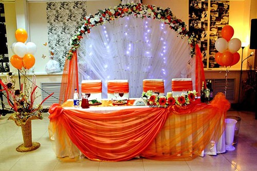 Оранжевая свадьба или свадьба в оранжевом цвете фото 16