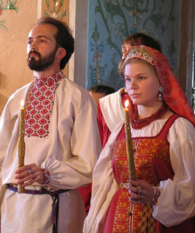 Свадебные платья в русском народном стиле фото 2
