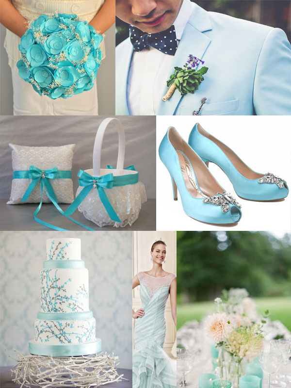 Цветовая палитра свадеб 2015: аквамарин