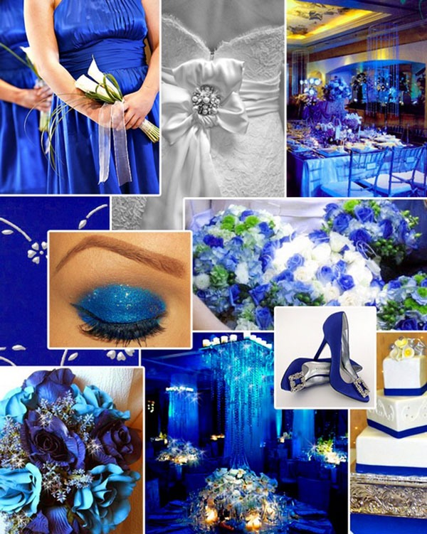 Цветовая палитра свадеб 2015: насыщенный синий
