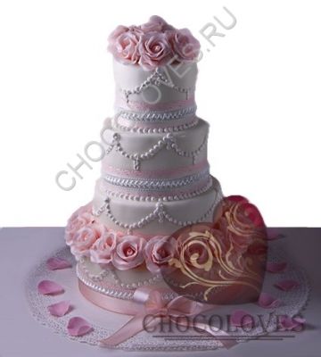 Свадебный торт на заказ -Chocoloves.ru