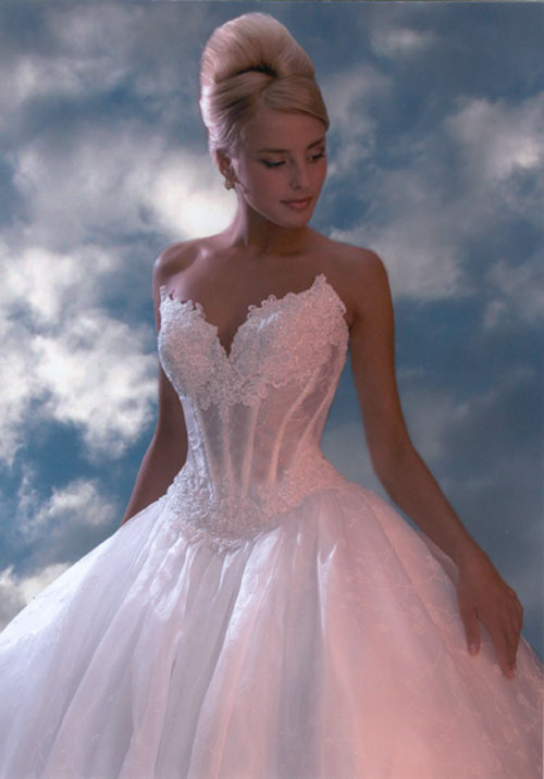 Свадебное платье с корсетом фото 3