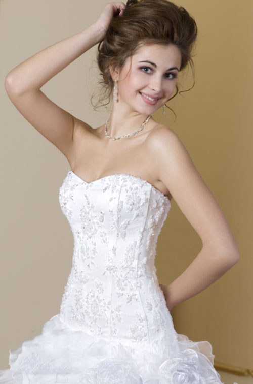 Свадебное платье с корсетом фото 4