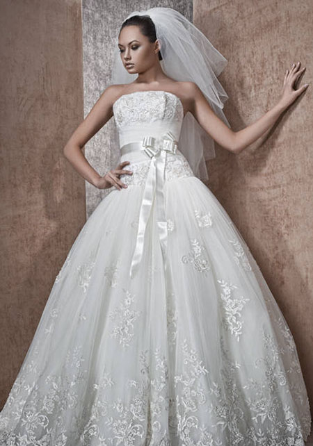 цвет свадебного платья - белый