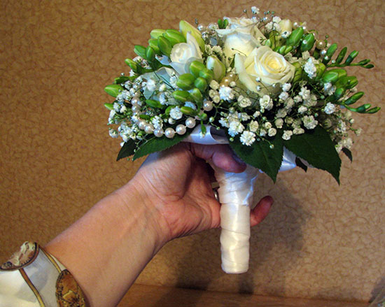 Как сделать букет невесты пошагово
