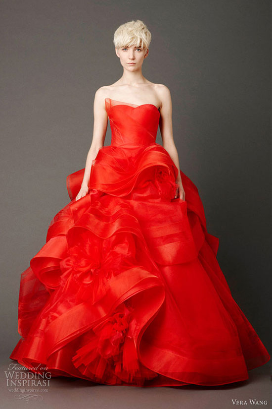 красное свадебное платье фото 12