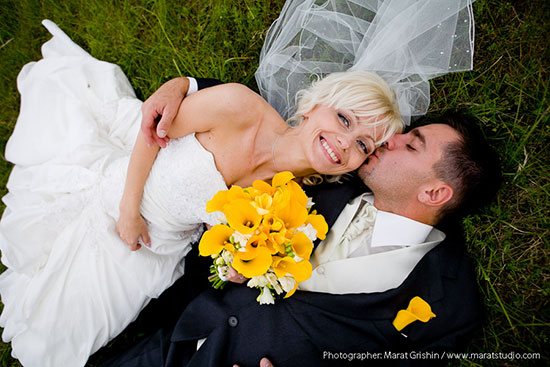 Свадьба в желтом цвете фото 12