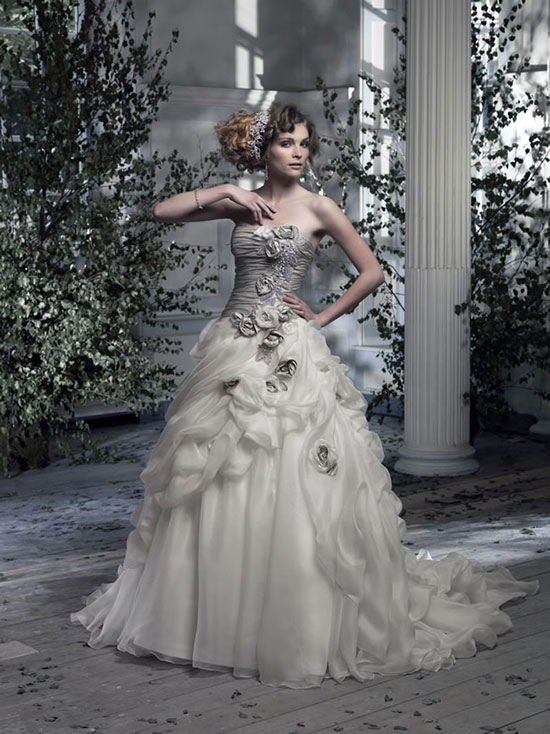 20 удивительных свадебных платьев 2014 года фото 14