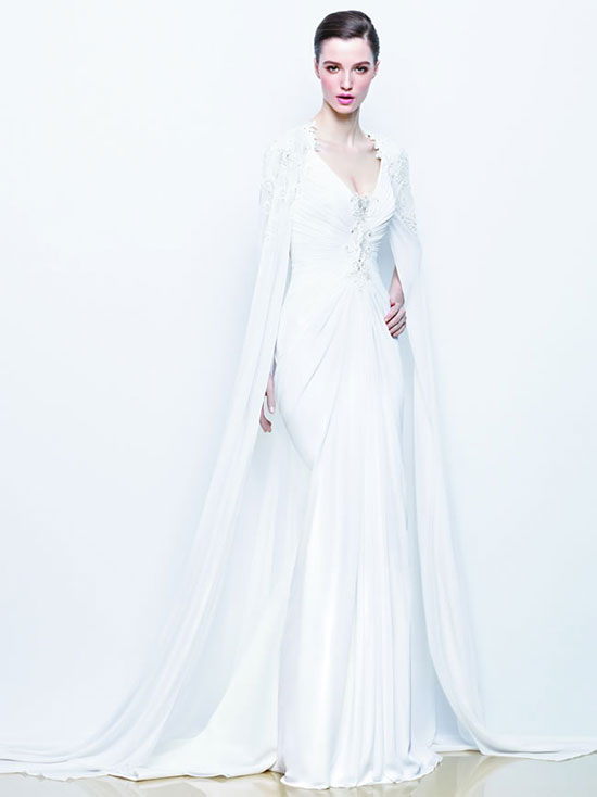 Свадебные платья 2014 - коллекции известных дизайнеров фото 12