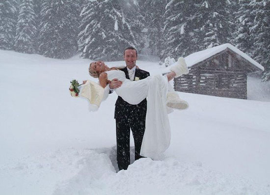 Идеи для свадебной фотосесии зимой фото 10