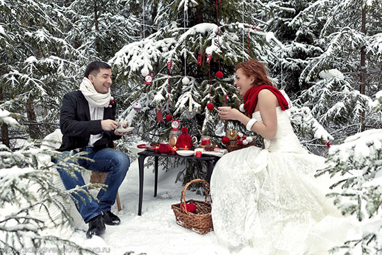 Идеи для свадебной фотосесии зимой фото 6