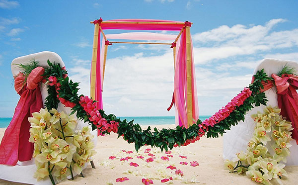 Свадьба в гавайском стиле фото 5