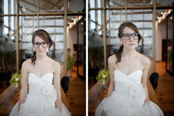 невеста в очках: изюминка свадебного образа фото 7