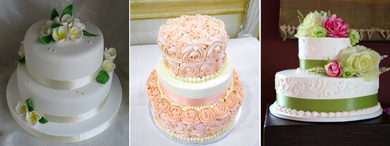 оригинальные двухъярусные свадебные торты фото 1