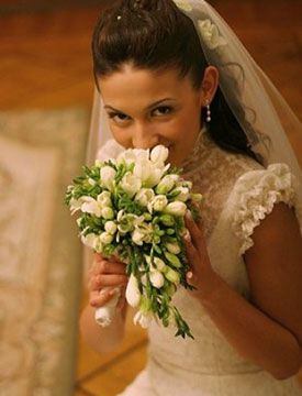 Букет невесты из фрезий фото 6