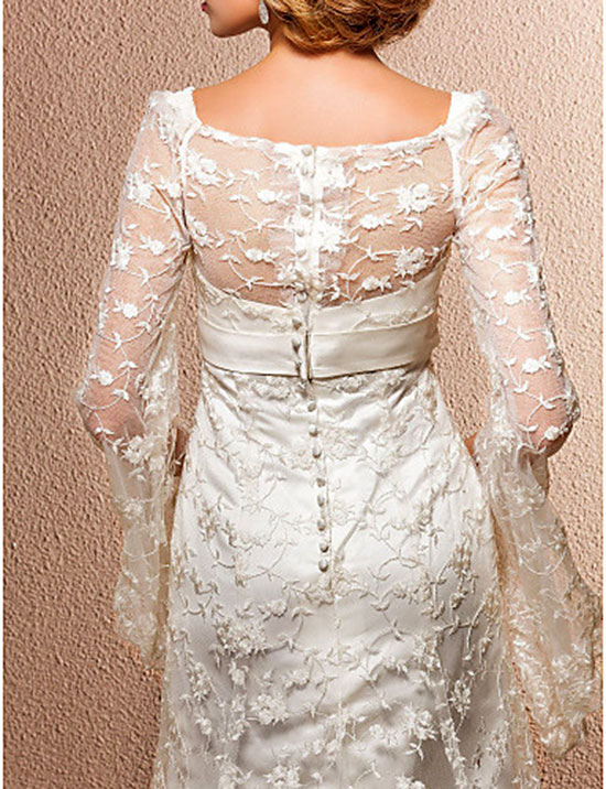 кружевное свадебное платье фото 3