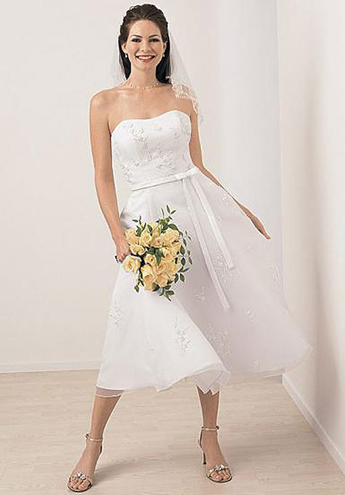 короткое свадебное платье 