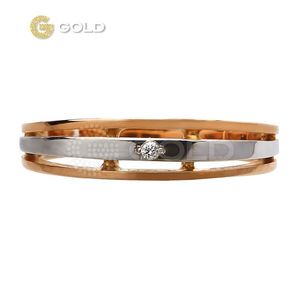 Кольцо золотое обручальное с бриллиантом