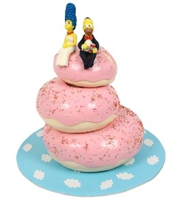№557 Свадебный торт Симпсоны