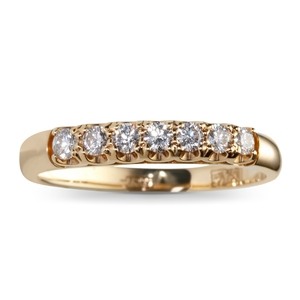 Обручальное кольцо  с 7 бриллиантами 585 пробы