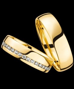 Обручальные кольца с бриллиантами. Артикул ST-8011
