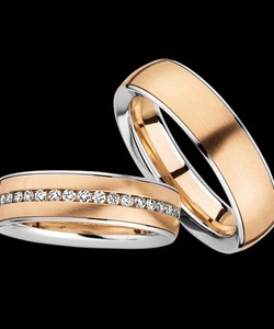 Обручальные кольца с бриллиантами. Артикул ST-8003