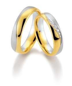 Обручальные кольца с бриллиантами. Артикул RS-9003