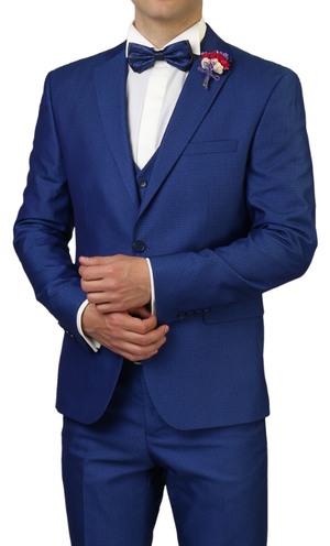 Ярко синий костюм Кингсман